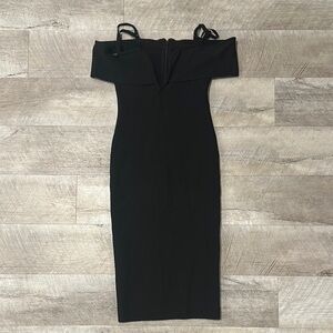 Elegant Black Off-Shoulder Dress